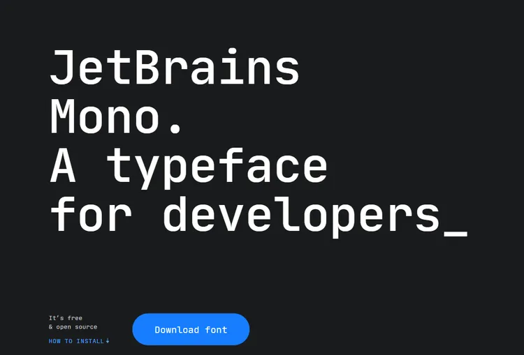 開発者向けの新フォント「JetBrains Mono」を試しみた